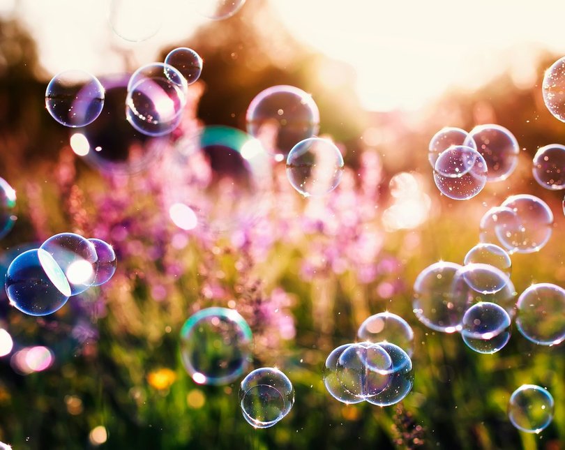 Bubbles at dusk