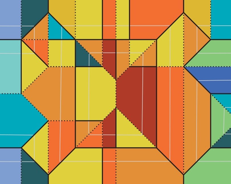 One cut co2 multicoloured puzzle