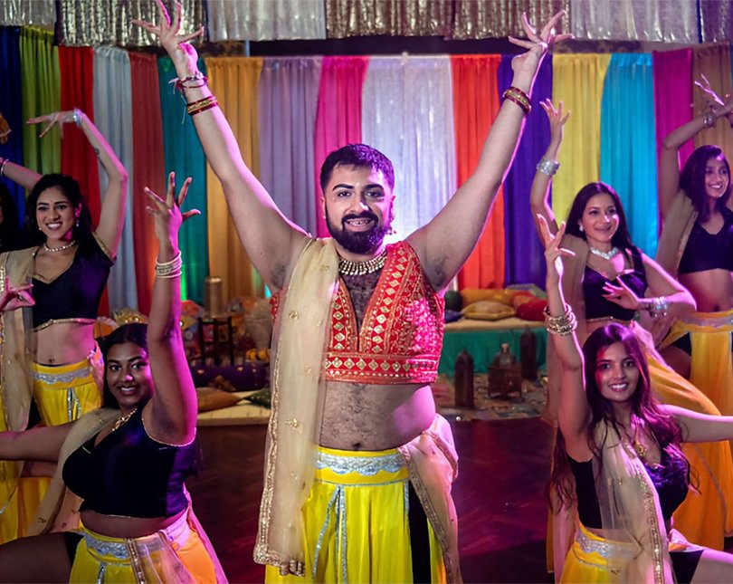 People doing bollywood dance