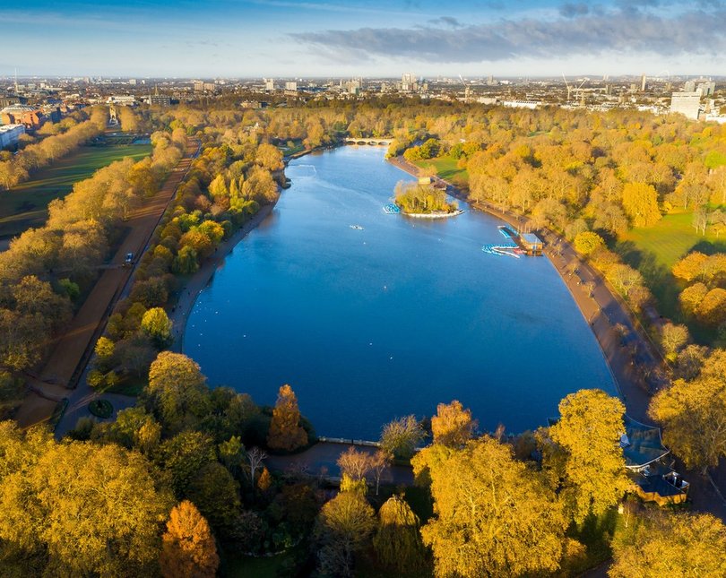 Aerial view of Hyde Park