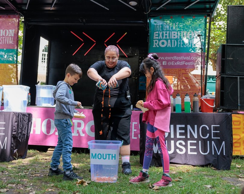 Children participating in an interactive Family Show