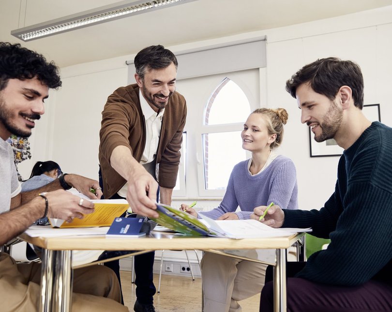 Young people in a classroom