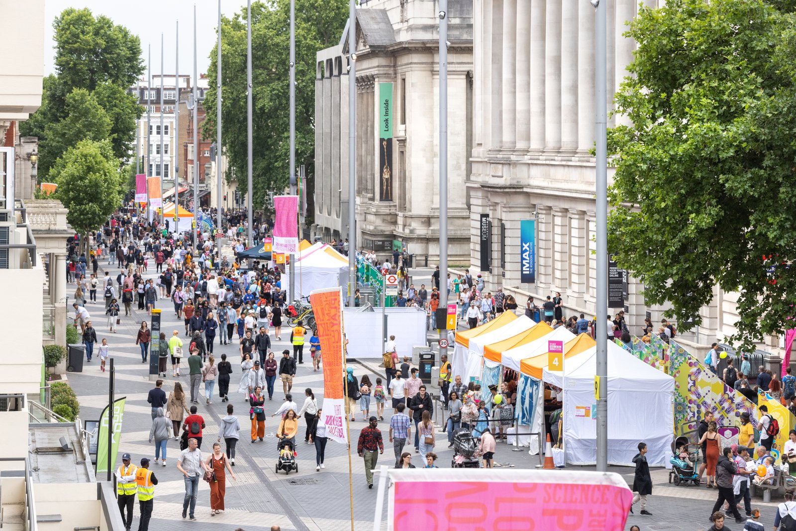 View of Exhibition Road during the Festival